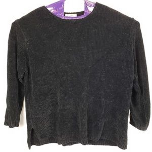 a little extra spice woman's black sweater 3XL